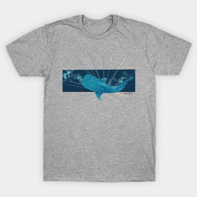 Whale Shark T-Shirt by Tiny Bird Studio